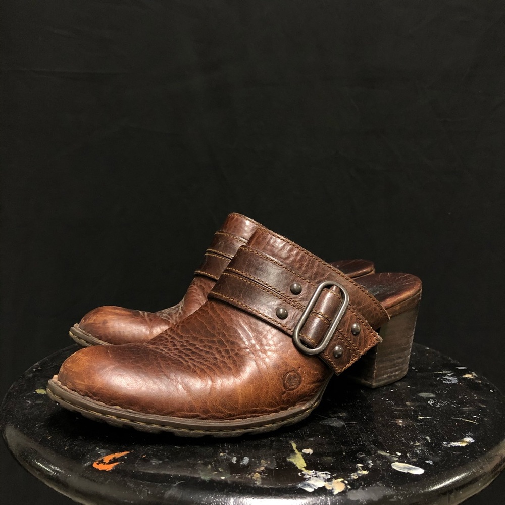 Born Leather Clogs - image 1